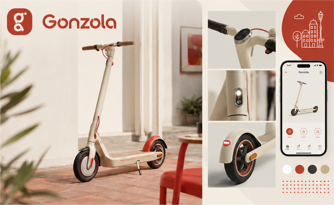 Gonzola e-scooter branding