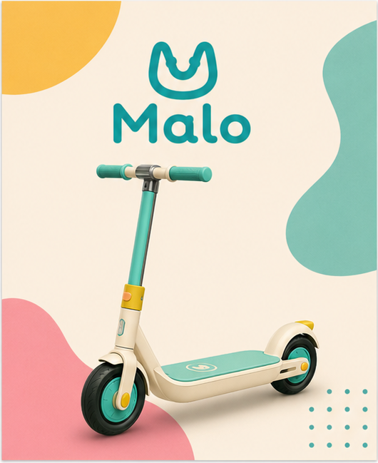 Malo e-scooter branding